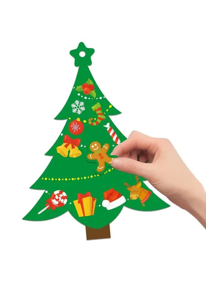 24 Sets DIY Christmas Tree Cards Craft Kit 4.13x4.92 Inch Color Coded Holiday Activity - Image 4