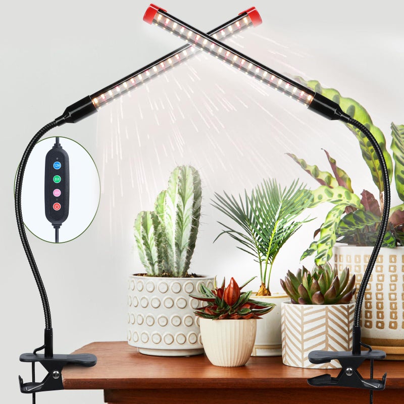 FECiDA Game Changer! FECiDA 2026 2Pack 9 Watt Power Draw, NO Need Adapter, Clip Grow Lights for Small Indoor Plants, Bonsai, 4/8/12H Timer, Enough Bright Like Sun for Your Plants - Image 1
