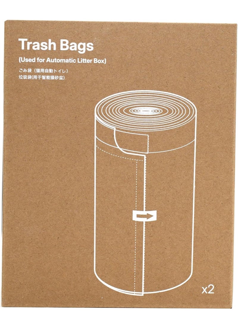 Neakasa - Neakasa⁺ M1 Open-Top Self-Cleaning Cat Litter Box Trash Bags. Replaced Waste Bags-2 Rolls (30 Bags) Cat Litter Waste Receptacles Bags for M1 Open-Top Self-Cleaning Cat Litter Box [10-14 Days Estimated Use For Each Bag] - Image 1