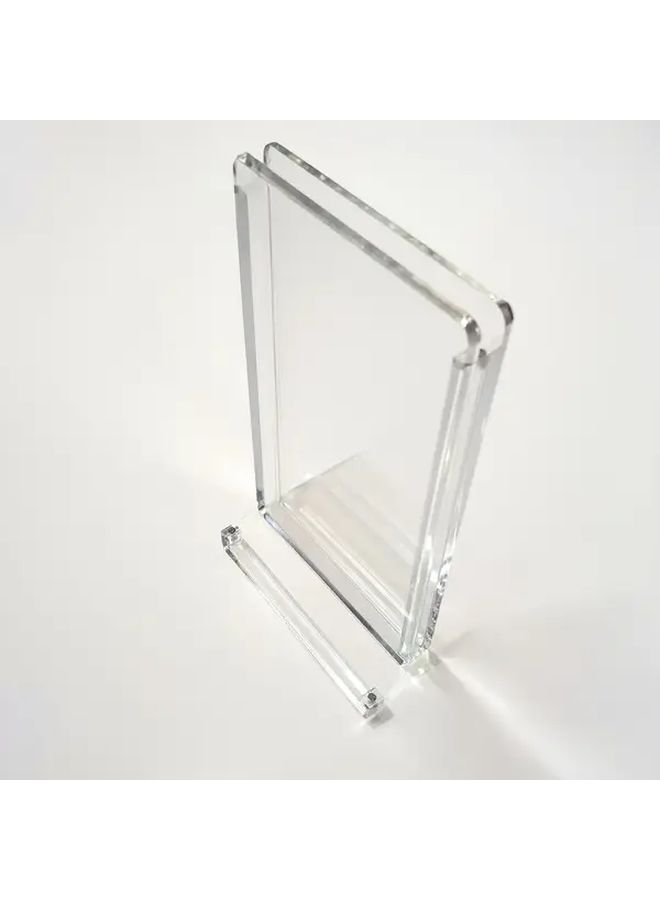 1 Pc Transparent Acrylic Display Card Holder With Magnetic Closure For Sports Trading Cards Storage - Image 4