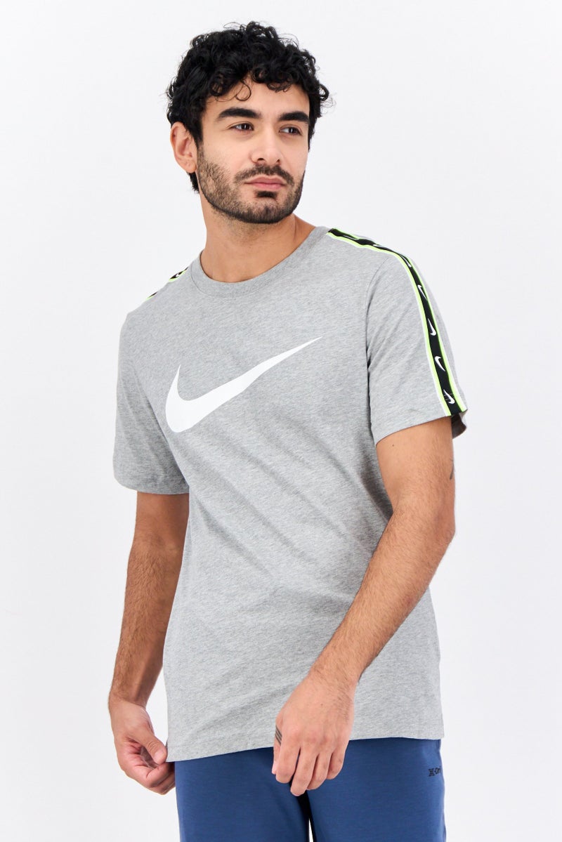 Nike Men Sportswear Fit Short Sleeve Outdoor T-Shirt, Grey Combo - Image 1