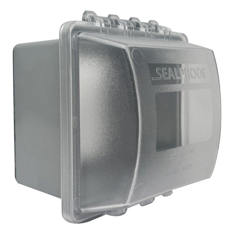 Sealproof 2-Gang Extra Deep in Use Outdoor Outlet Cover | Weatherproof, Lockable, UL Extra Duty Compliant, 45-in1 Configurations - Image 1