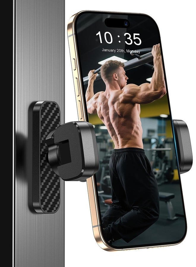 MOKPR Gym Magnetic Phone Holder【Strong Magnets】- 360 Adjustable Magnetic Phone Mount, Phone Holder Gym Accessories for Men Women Compatible with All Smartphones 4.7-7" - Image 1