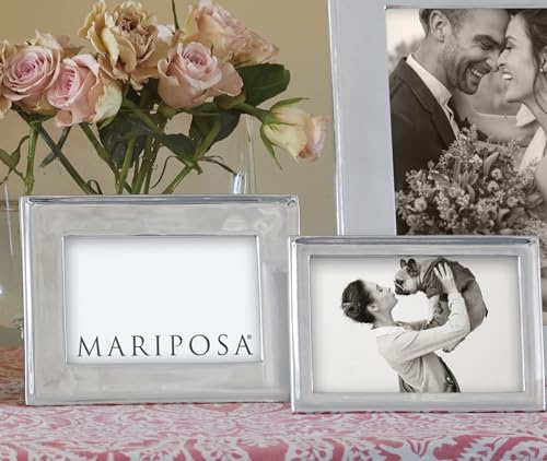 MARIPOSA Signature 4X6 Frame | Silver | Brillante | Frames | Decorative Photo Frames | Recycled SANDCAST Aluminum | Handmade in Mexico - Image 3
