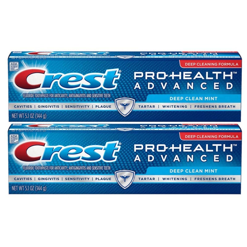 Crest Pro-Health Advanced Toothpaste, Deep Clean Mint 5.1 oz (Pack of 2) - Image 1