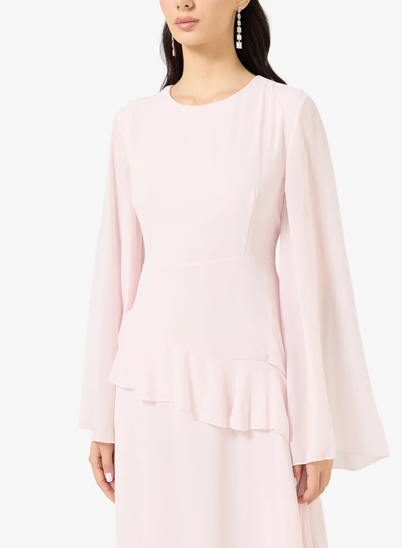 Khizana  A-line Dress With Drop Waist Ruffle for Women | Best Price UAE