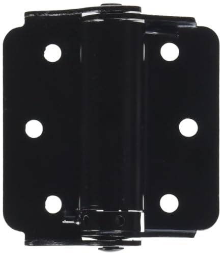 Hardware Essentials 852868 Hardware Essentials 852546 Satin Brass Double-Acting (3-inch) Black Adjustable Screen Door Spring Hinge, 3" (76.2mm), 2 Count - Image 3