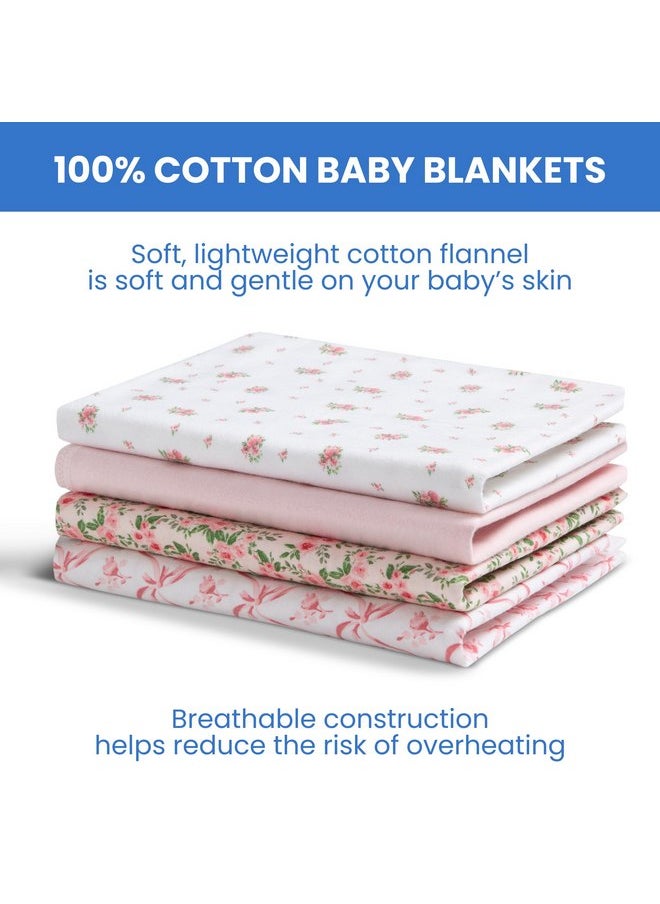 Delta Children 100% Cotton Flannel Baby Receiving Blankets for Girls and Boys - 30x30 Inches (Pack of 4), Pink Floral - pzsku/Z62D0DF223C9BC305E8D6Z/45/_/1737031194/b877ebb3-7bc3-4c05-a114-cd194e58d6e0