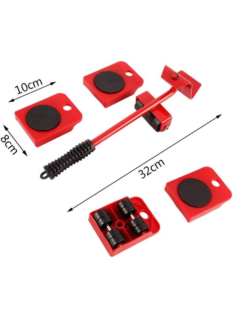 Keyohome Furniture Transport Set, 5PCS Furniture Sliders Heavy Furniture Shifter Moving Wheels Kit Moving Roller Kit Mover Tool Set Maximum Load Weight - Image 4