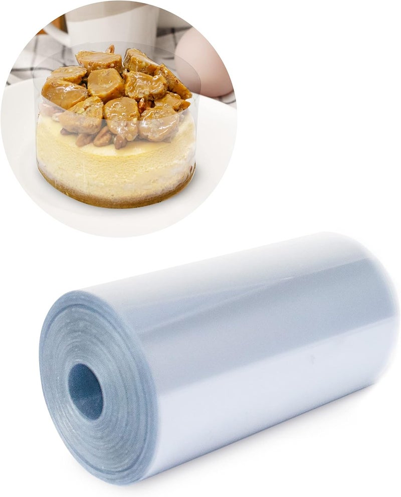 FIESTA WRAPS Cake Collar 4 x 600 in (50ft) - Acetate Roll - Acetate Sheets for Baking - Cake Wrapping Plastic - Acetato para Reposteria y Pasteles - Image 1