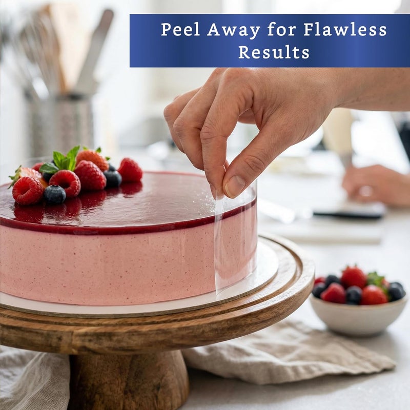 FIESTA WRAPS Cake Collar 4 x 600 in (50ft) - Acetate Roll - Acetate Sheets for Baking - Cake Wrapping Plastic - Acetato para Reposteria y Pasteles - Image 4