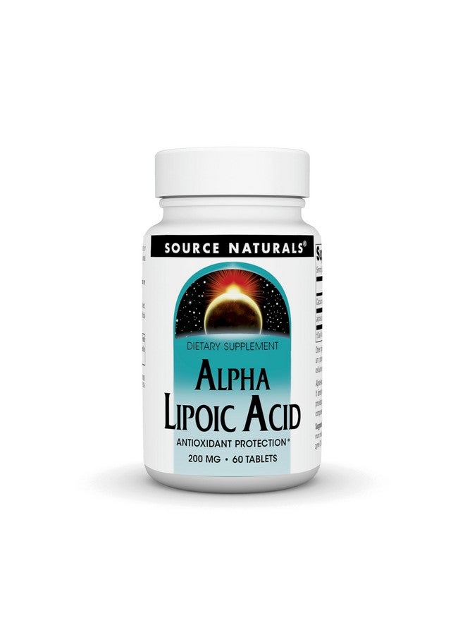 Source Naturals Alpha Lipoic Acid, Antioxidant Protection*, 200 mg - 60 Tablets - Image 1