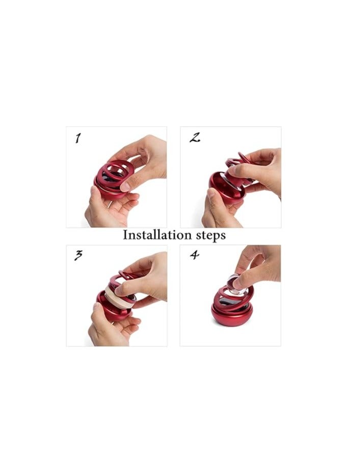 مجففات الروائح المميزة للسيارة والمنزل بتصميم كرة مجرة غامضة، مجفف روائح طاقة شمسية متحرك بالتنفس، تزيين داخلي متحرك للسيارة. - Image 2