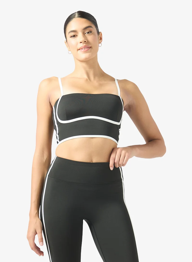 Frwd Strappy Contrast Trim Detail Tank Top