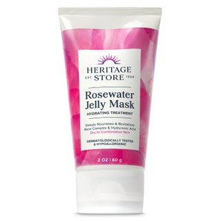 HERITAGE STORE Rosewater Jelly Facial Mask - Hydrating Treatment for Dry Combination Skin, Gel Face Mask Locks in Moisture w/ Hyaluronic Acid and Rose Complex, Hypoallergenic, Vegan, Cruelty Free, 2oz - pzsku/Z62D11E107495DB50326EZ/45/_/1741798791/e4b84129-2d91-4479-8b28-25ad2572d2bb