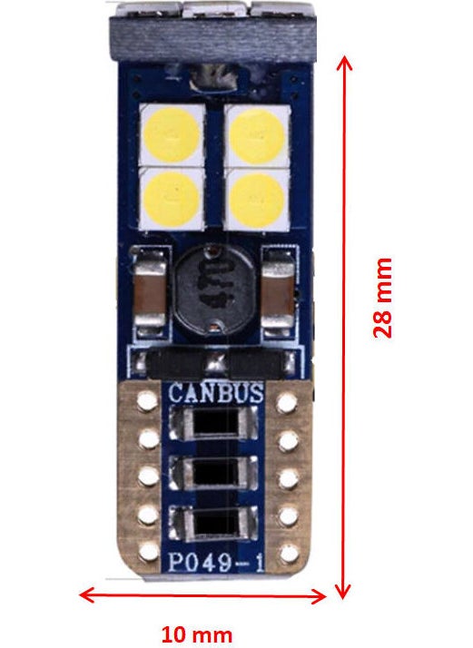 Femex T10 Led W5w Type 12 LED Parking Plate Ceiling Interior Lighting LED Orange  - Image 2