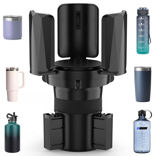 DYLEN Car Cup Holder Expander, Cup Holder Expander Adapter for Car with Expandable Arms, Fits Yeti, HydroFlask, Stanley 14-64oz, Other Large Drinks and Mugs in 2.5”-5.9” - Image 1