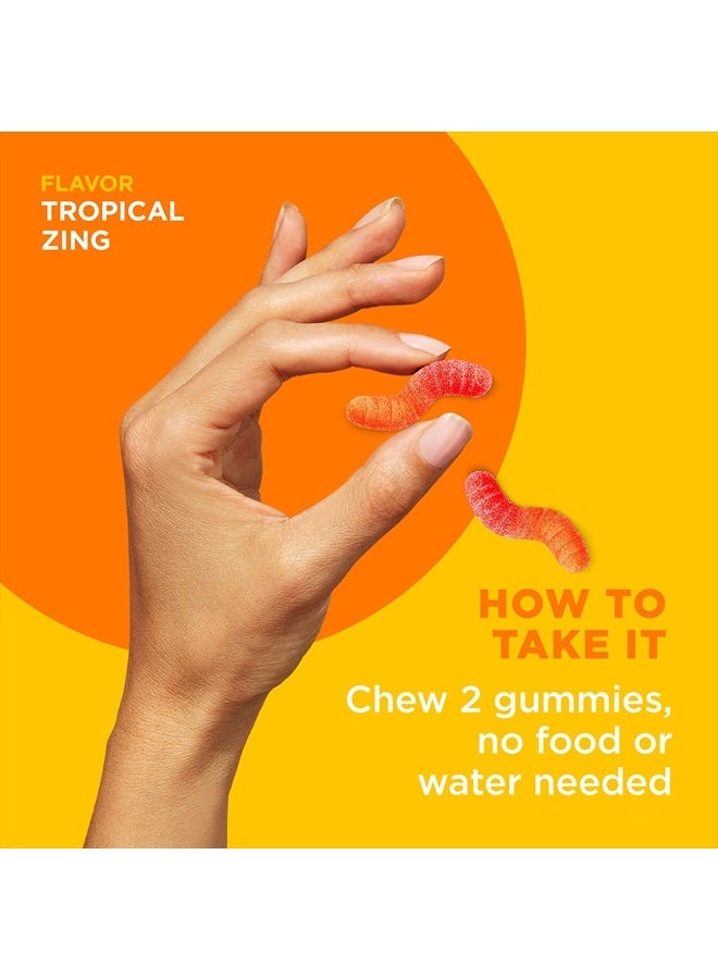 OLLY Hello Happy Gummy Worms, Tropical Zing, 90 Gummies - Image 5