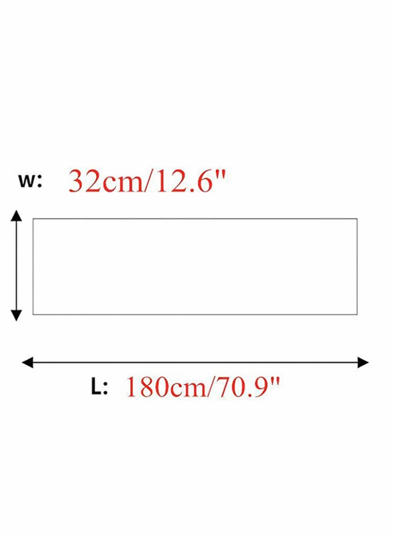 KASTWAVE Table runner Table decor Linen table runner Autumn table runner Dining table runner Outdoor decoration Solid color 32 x 180 cm(black) - Image 2