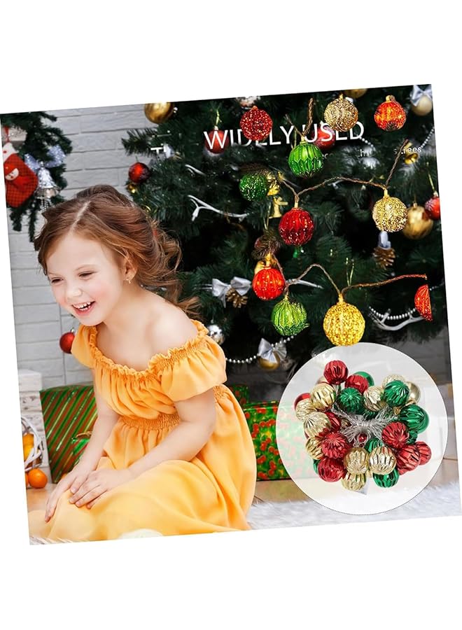 erorex 20Led Eid Ramadan Ball Ornament Lights Eid Mubarak Led String Light Ramadan Ball Fairy Lights Eid Mubarak Ramadan Decorations Eid Ornaments For Garden Festival Party Islamic Muslim Decor - Image 4