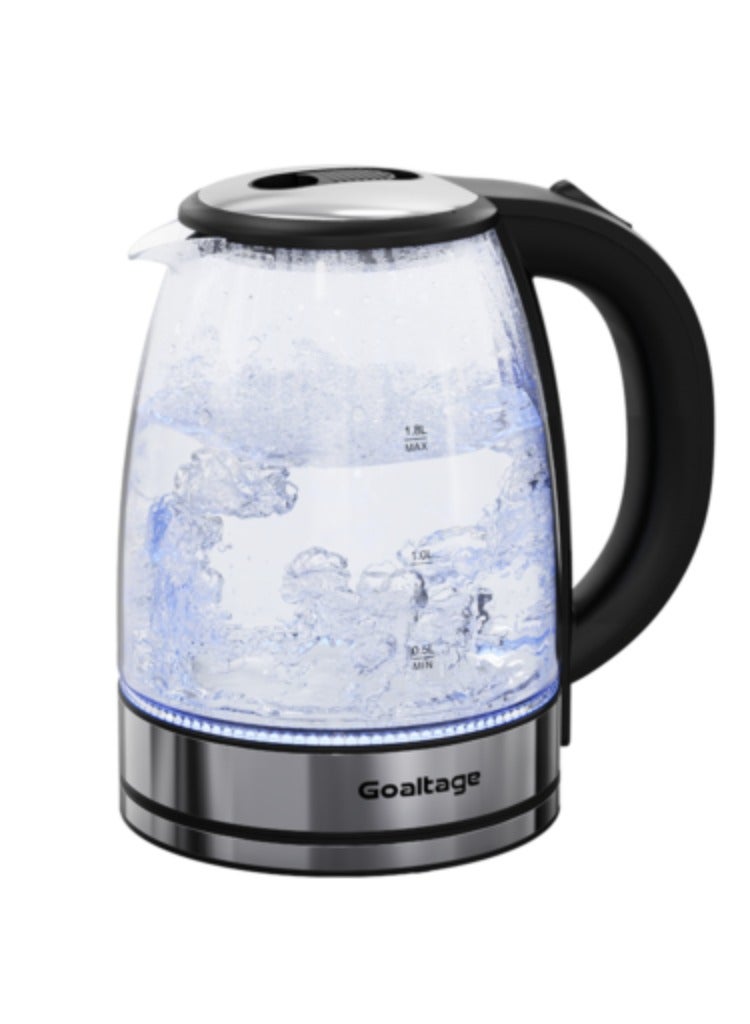 Goaltage AquaGlow Electric Kettle with Quick Boiling, Automatic Shut-Off, Heat-Resistant Handle, LED Indicator, Stylish Design Fast, Safe, Stylish Hot Water Solution  - Image 1