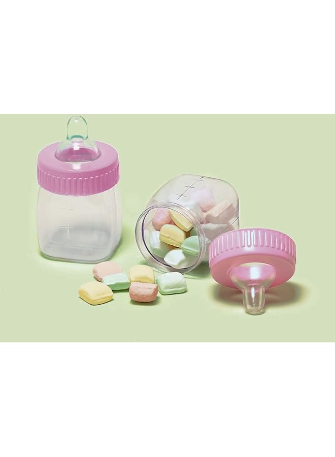 Amscan Pink Fillable Baby Bottles 6Pcs
