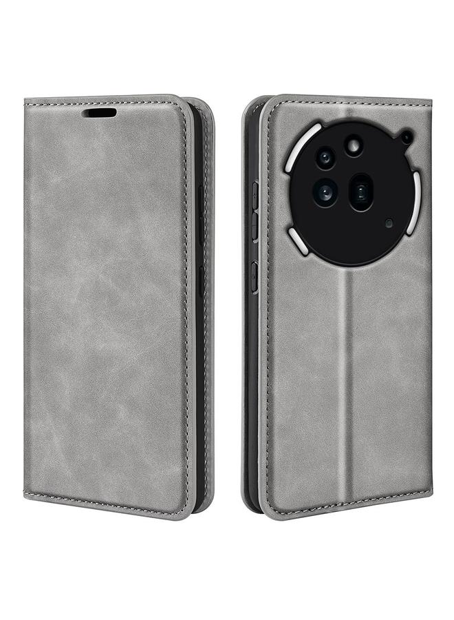 The Bros Case For Nothing Phone 3a Pro Retro-skin Magnetic Suction Leather Phone Case