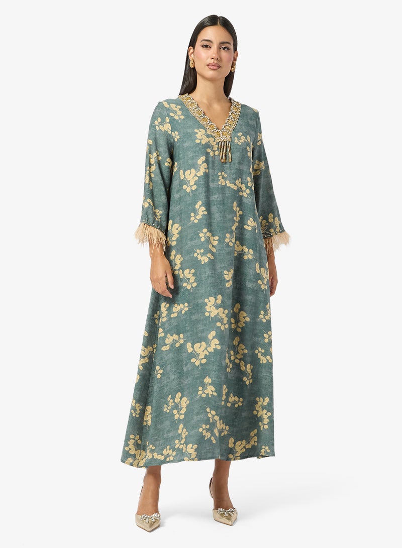Khizana Printed Jalabiya - Image 4