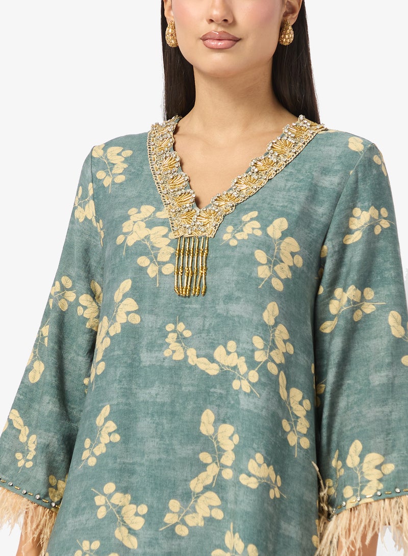 Khizana Printed Jalabiya - Image 3