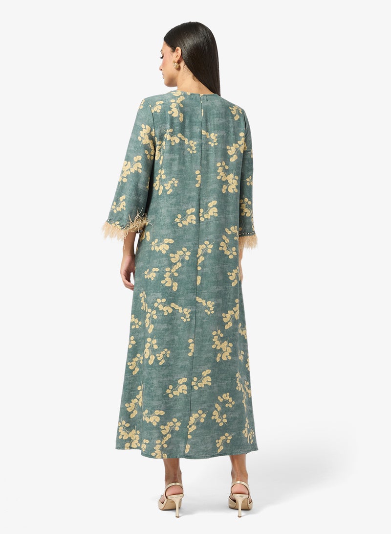 Khizana Printed Jalabiya - Image 2