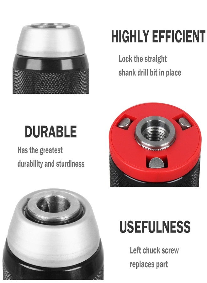 Follde Keyless Drill Chuck for Dewalt, 1/2" Mount 1.5-13mm Clamping Capacity, Drill Chuck for Multiple Purposes - Image 4