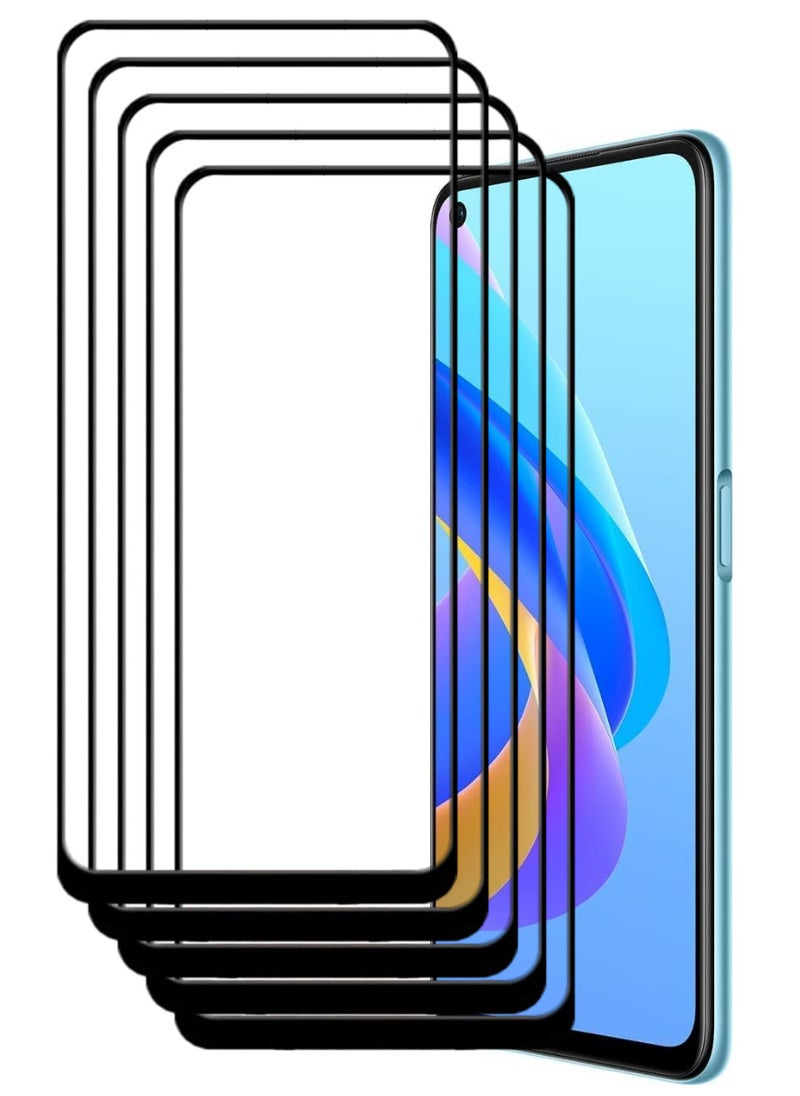 ACLIX 5 Pieces Antistatic ESD Dustproof Premium Quality High Definition Tempered Glass Screen Protector Designed For Oppo A76 - Image 1