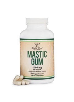 Mastic Gum Capsules 180 Count (1000Mg Per Serving) Genuine Chios Mastic Gum Capsules For Stomach Liver Digestive And Overall Support