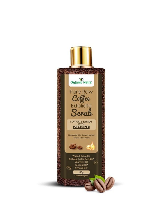 Pure Raw Coffee Exfoliate Scrub For Face And Body With Vitamin E | Deeply Hydrates And Moistures Skin | Enriched With Natural And Organic Ingredients|Paraben Free - 135Gm (Pack Of 1) - pzsku/Z62D1E8C656D3BC892E6EZ/45/_/1735816796/174271f1-536a-4b17-a09c-a8b62ab7a5f1