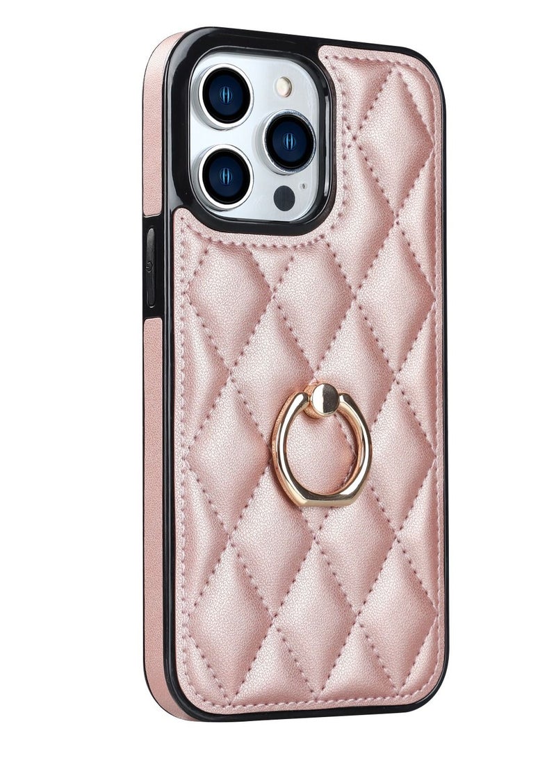 Suteni Back Cover Leather Ring Buckle Phone Case for iPhone  - Image 1