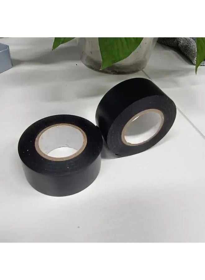 2pcs High Grade Insulating Tape Flame Retardant High Temperature Resistant PVC Black - Image 3