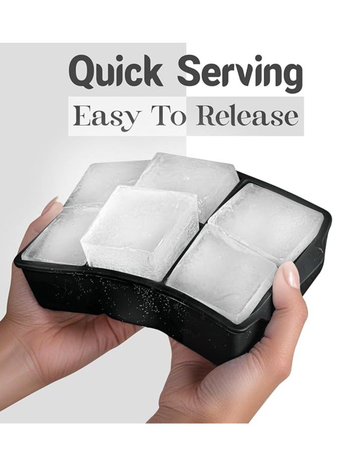 أوليس فيرس  مجموعة صواني ثلج سيليكون (3 قطع) - أشكال قرص العسل، مكعبات، وكريات مع أغطية للإخراج السهل - Image 3