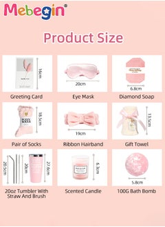 10PCS Gift Set for Women, Mother's Day Gifts Kit with Pair of Sock, Diamond-shaped Soap, Ribbon Hairband, Scented Candle and Other Items, Unique Relaxing Spa Gift Basket, Creative Gifts for Mom, Wife, Girlfriend and Sister - pzsku/Z62D203201F5DF1DB3332Z/45/_/1737004243/25abea0c-5977-4c90-8b79-31fad40740cb