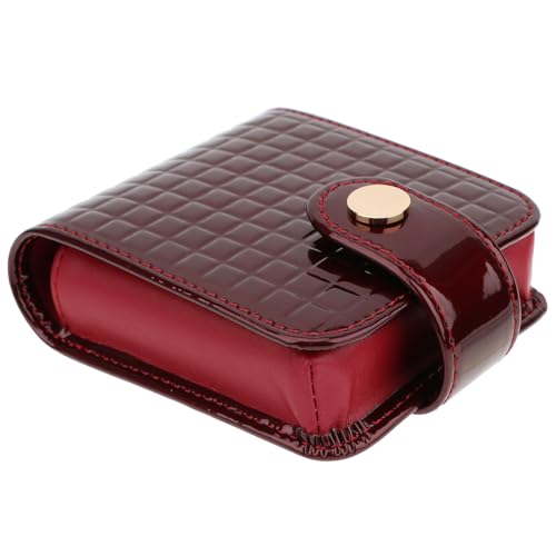 kilofly Genuine Leather Double Lipstick Case Cosmetic Makeup Holder + Gift Box - Image 1