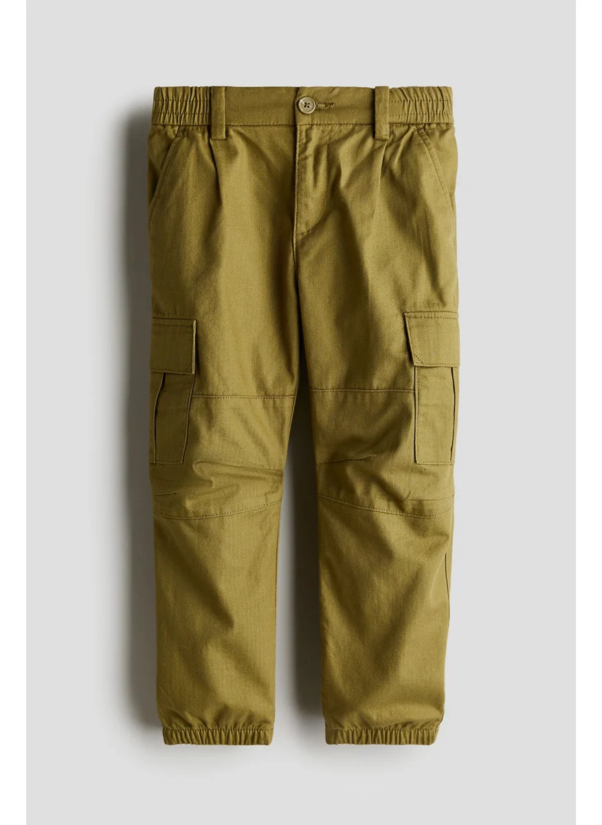 H&M Twill Cargo Joggers