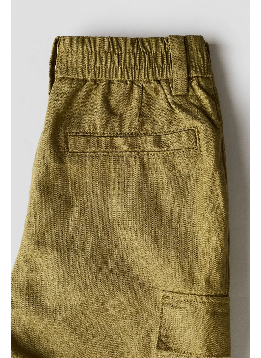 H&M Twill Cargo Joggers