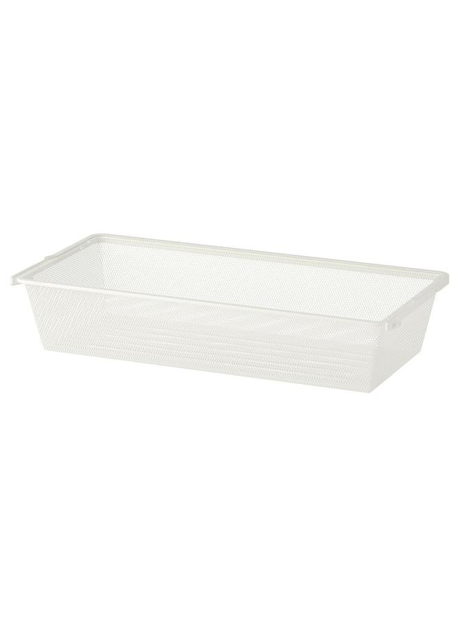 Zaboon Mesh basket, white, 80x40x15 cm - Image 1