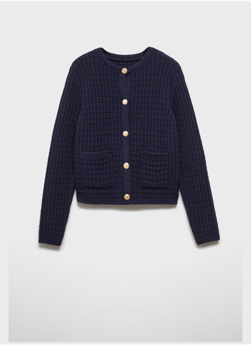 MANGO - Pocket Detail Cardigan - Image 1