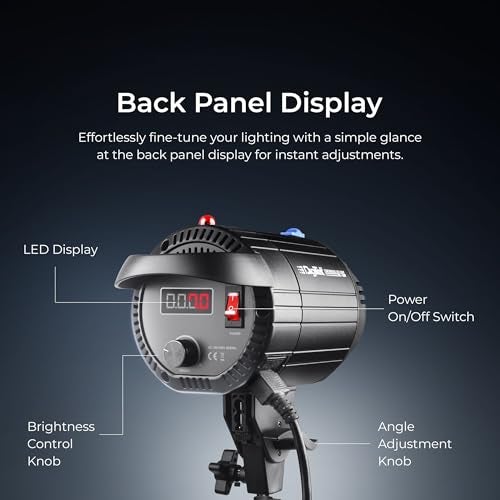 Digitek Lite DCL-150WBC Combo 150W Bi Color Continuous LED Light with 18CM Reflector & Infrared Remote, AC Power - 3000K-6500K Color Temperature Control, 95 CRI, 13500 Lumen, Ideal for Shooting - Image 5