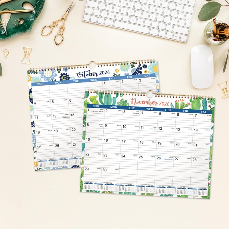 Coboll 2026 Calendar - 2026 Wall Calendar, 12 Monthly Calendar 2026 from January to December, Perfect for School, Office & Home Planning, 14.75" x 11.5" - Image 2