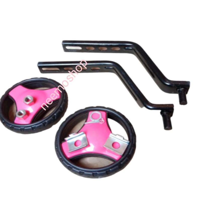 عجلات تدريب قابلة للتعديل مجموعة عجلات دعم جانبي للدراجات من 14 إلى 20 بوصة (متعددة الألوان)