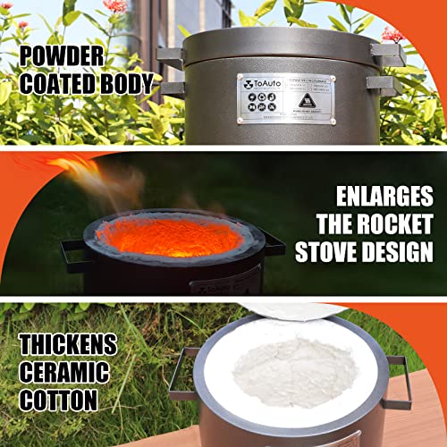TOAUTO 6KG Propane Melting Furnace Kit TMF6000B-V3 Propane Foundry Home Kiln Casting Tool for Smelting Casting Gold Silver Copper Scrap Metal Recycle Aluminum - Image 3