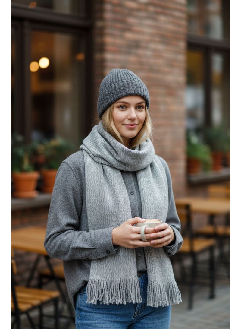 Warm Wool Scarf for Winter Season Men or Women Made In Turkey - Image 2