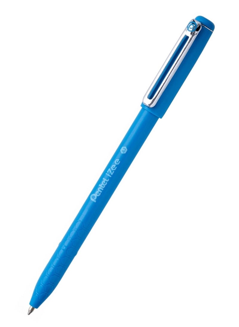 Pentel 4-Piece Izee Ballpoint Pen 0.7mm Tip Sky Blue Ink - Image 2