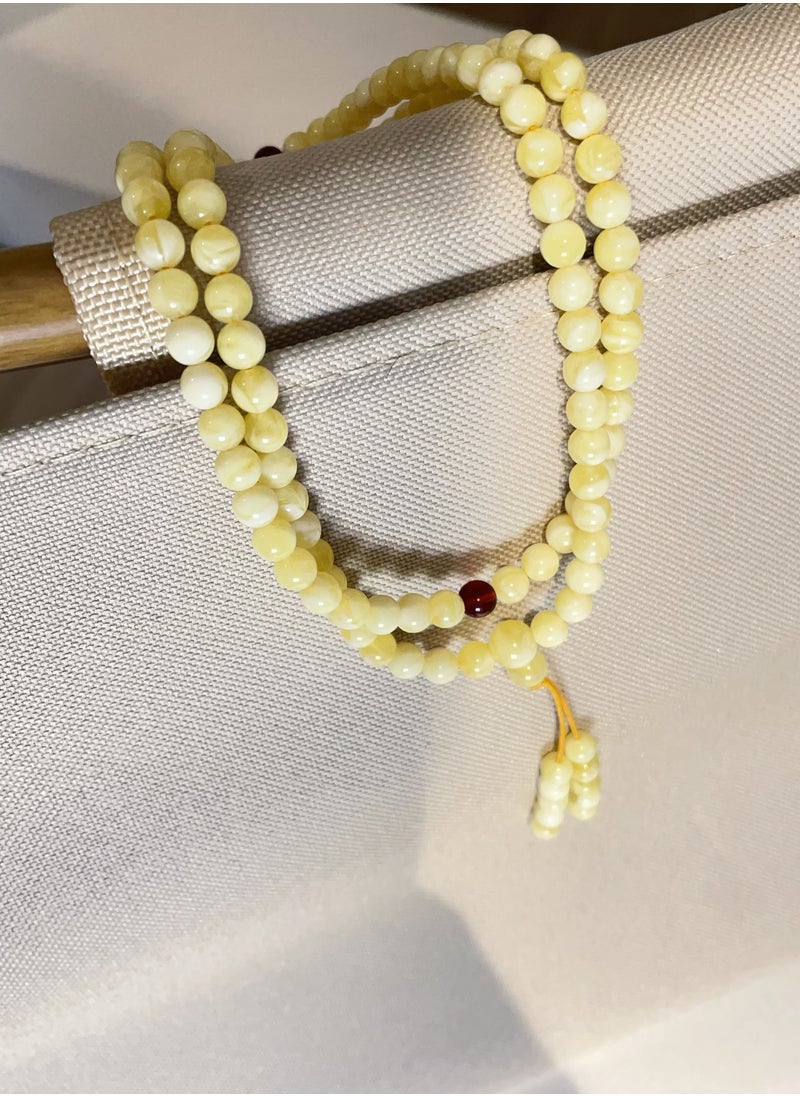 General 108 Pieces Resin Amber Prayer Beeds Tasbih/6mm  - Image 3